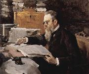 Valentin Serov Portrait of the composer Nikolai Andreyevich Rimsky-Korsakov oil painting